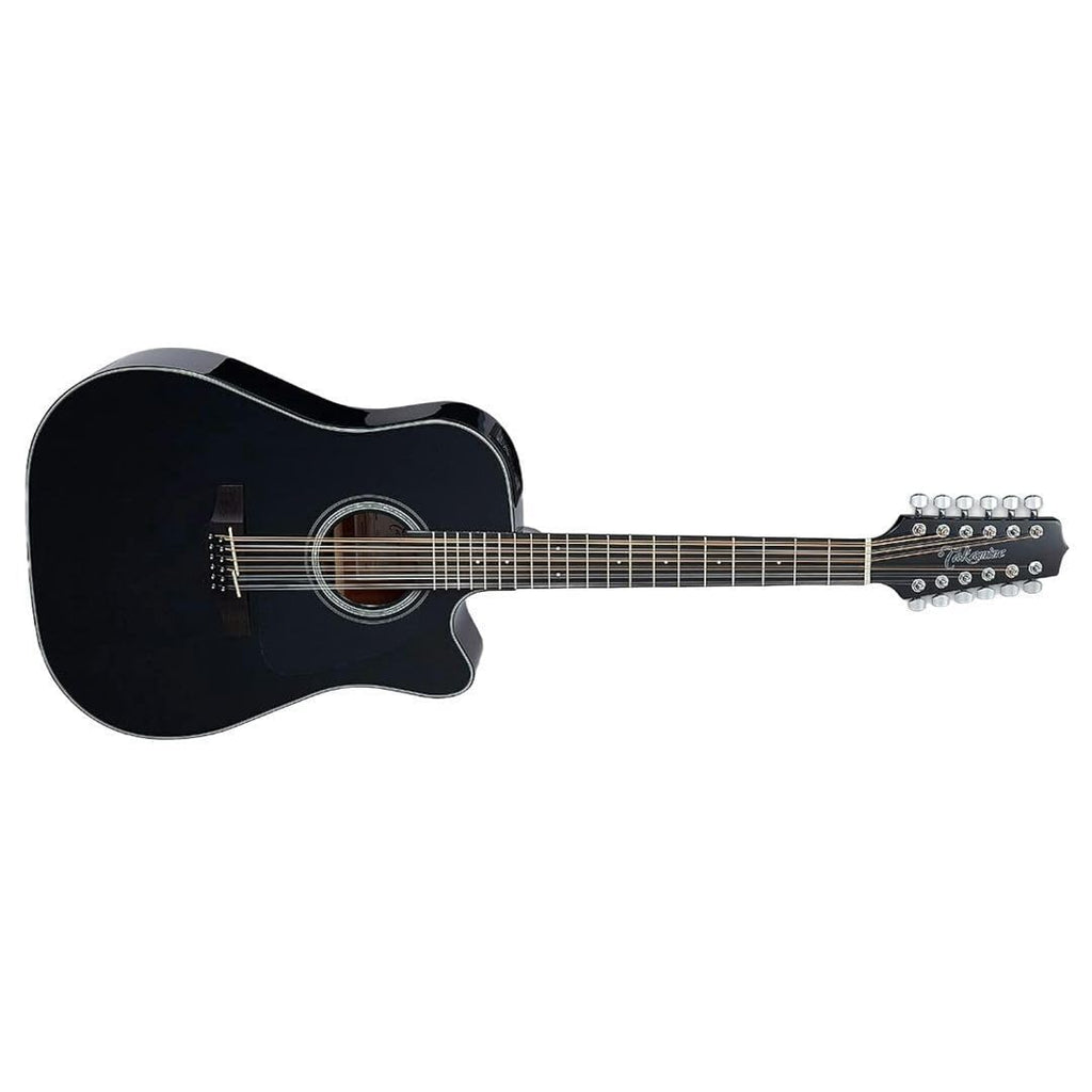 12-string Acoustic-electric Guitar Black D80708