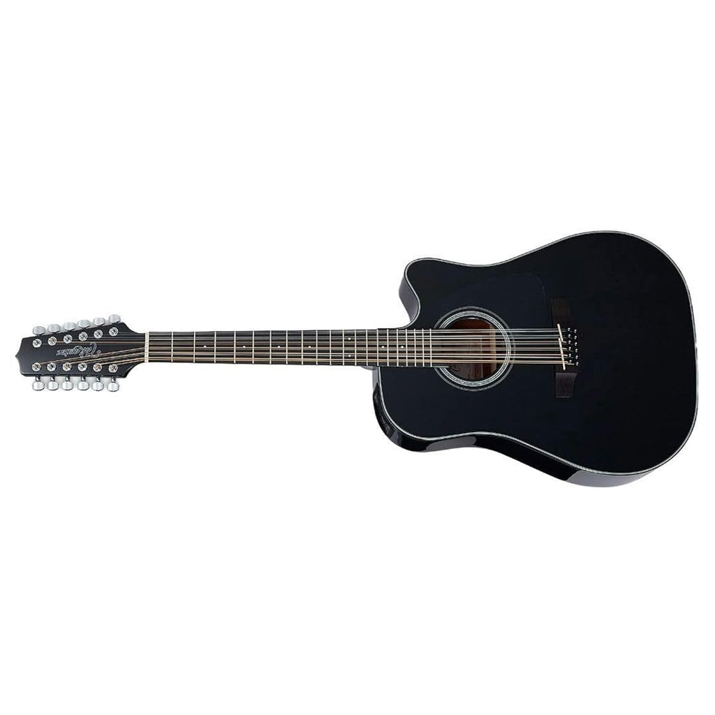12-string Acoustic-electric Guitar Black D80708