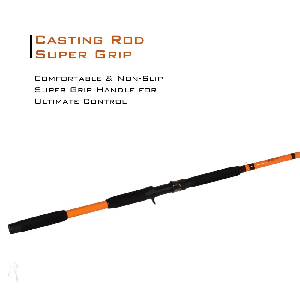 7'6" One-Piece Casting Rod with S-Glass, E-Glass & Carbon Graphite C792535