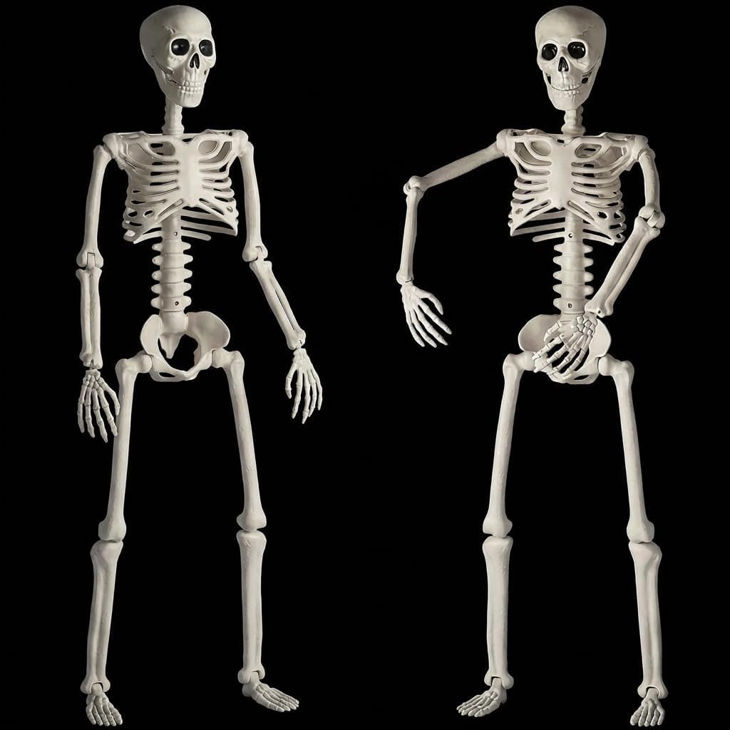 2 Pack 67" Posable Skeleton with Movable Joints T461