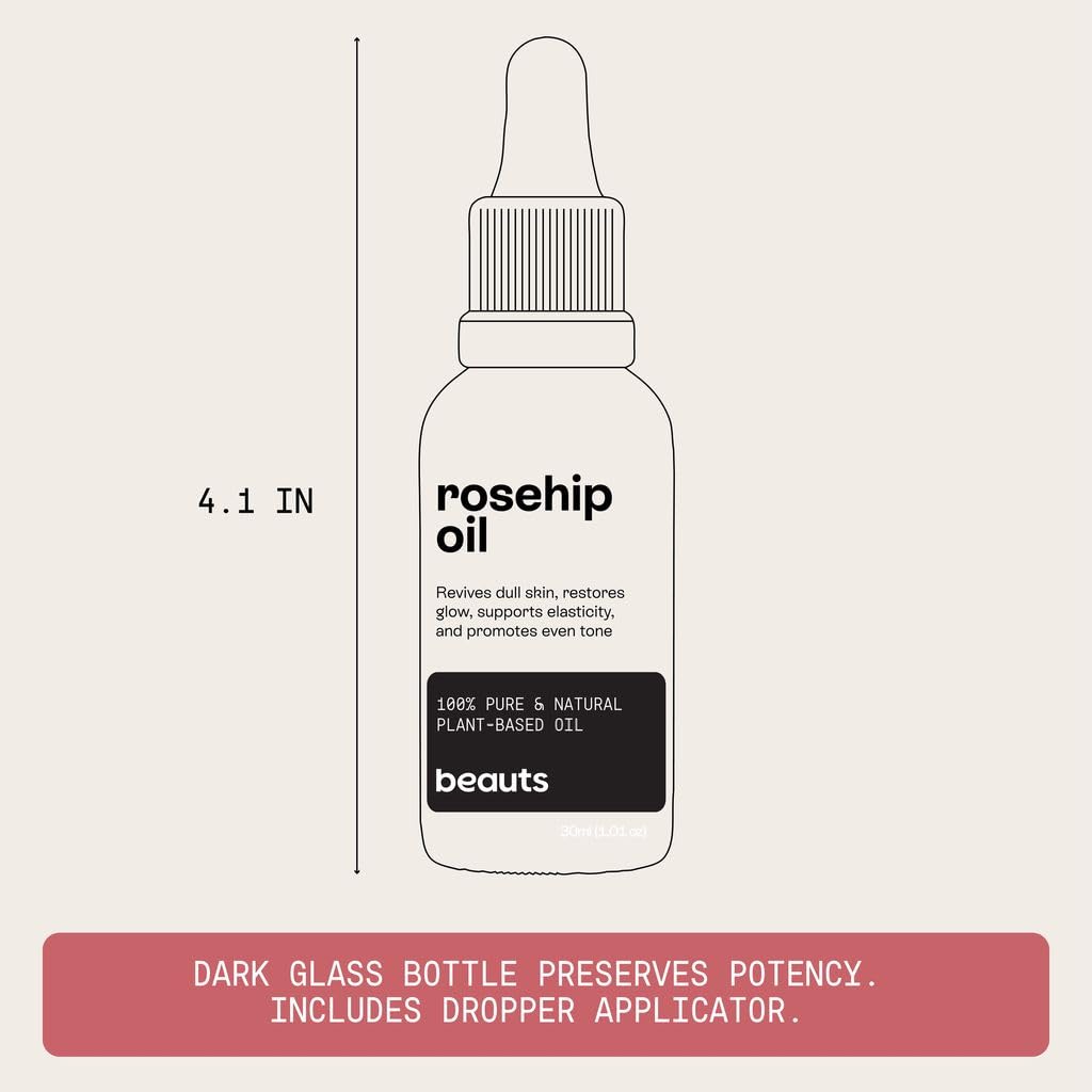 Cold-Pressed Unrefined Rosehip Seed Oil 1 oz V149856
