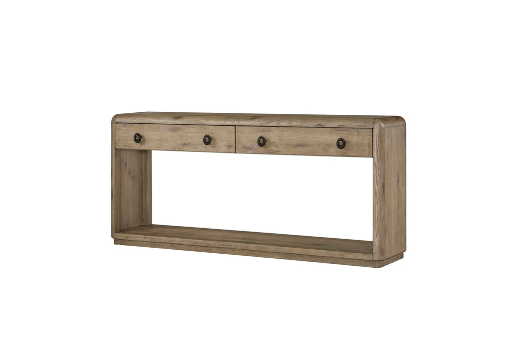 Oak Console Table with Drawers and Storage L62379