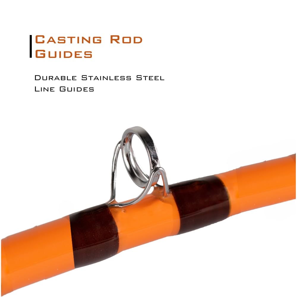 7'6" One-Piece Casting Rod with S-Glass, E-Glass & Carbon Graphite C792535