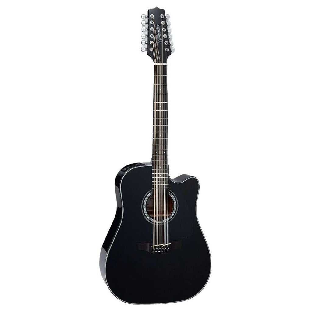 12-string Acoustic-electric Guitar Black D80708