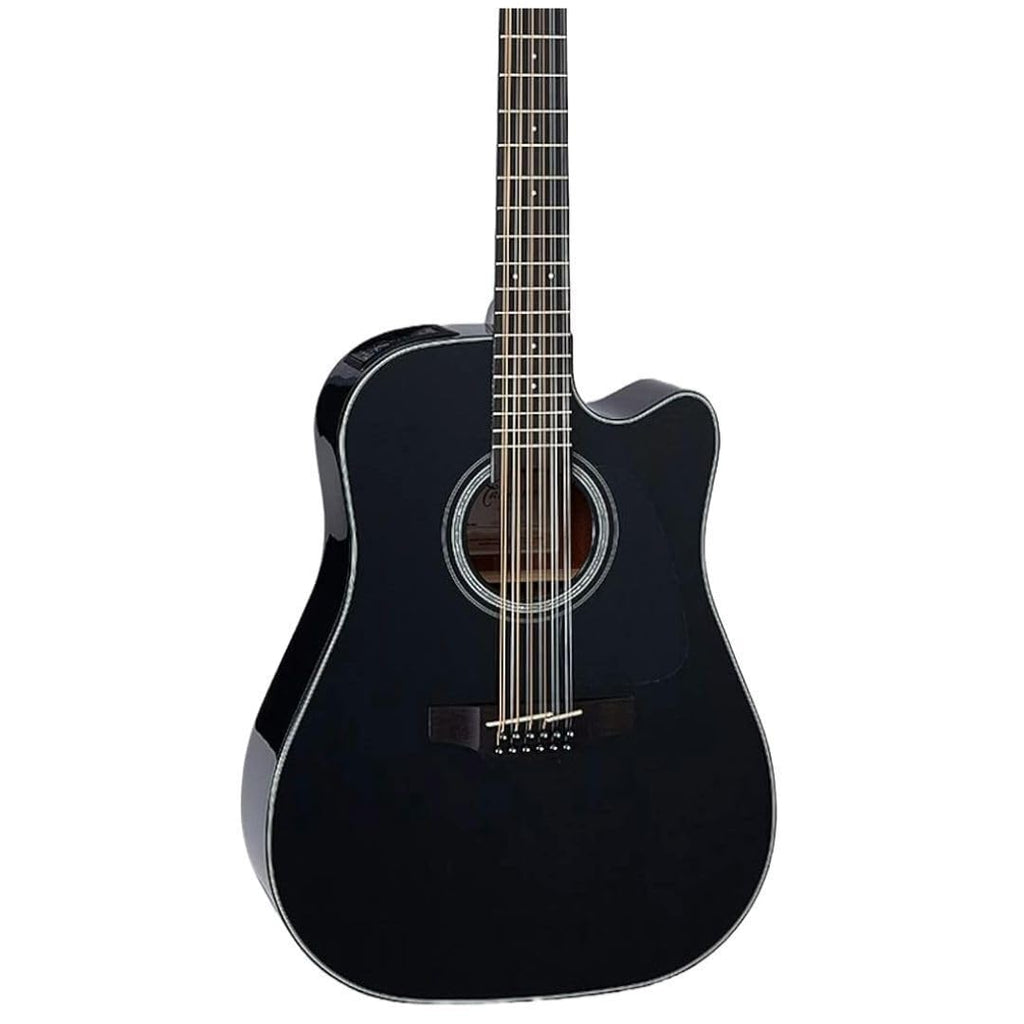 12-string Acoustic-electric Guitar Black D80708