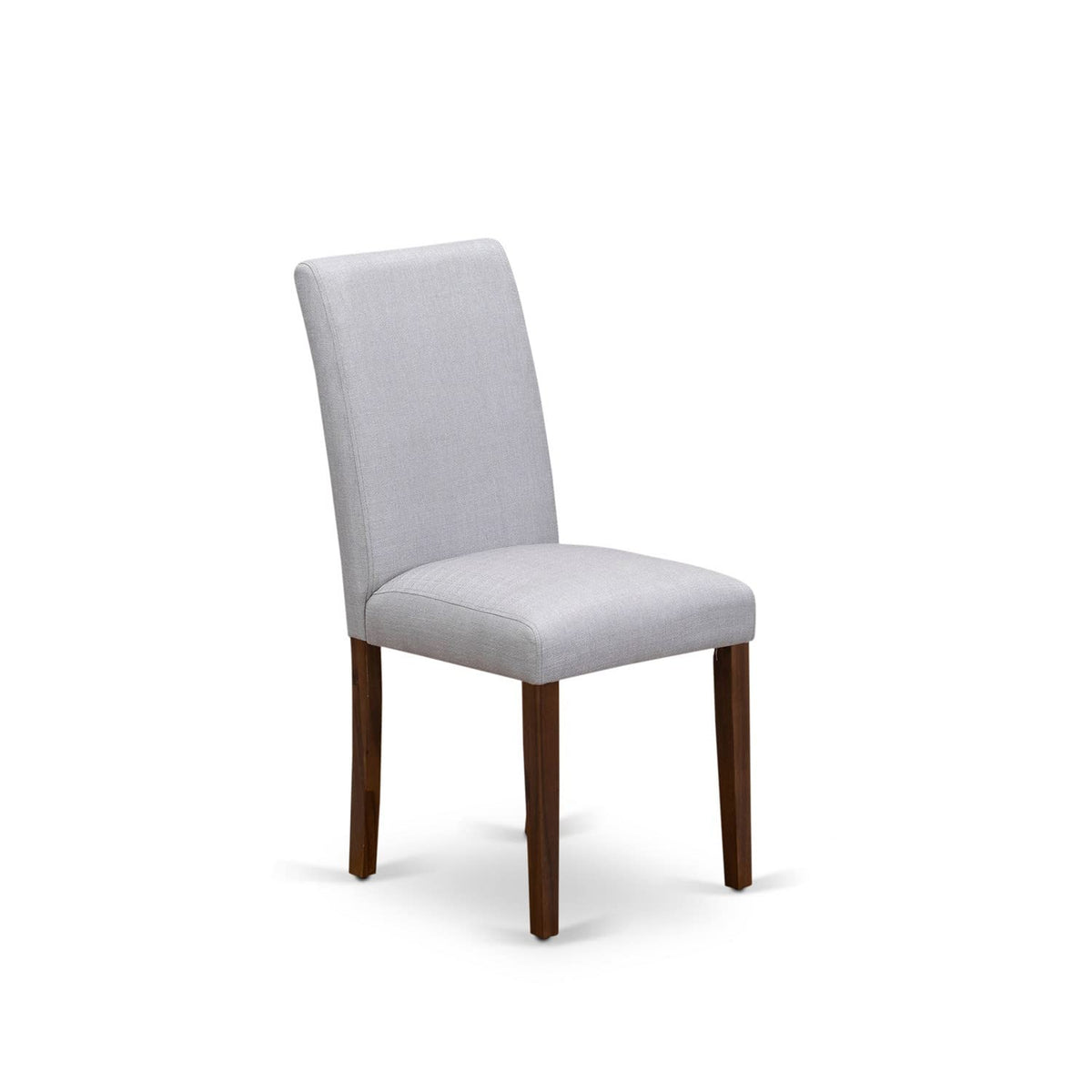 9 Piece Walnut Dining Table Set with 8 Grey Linen Chairs T912