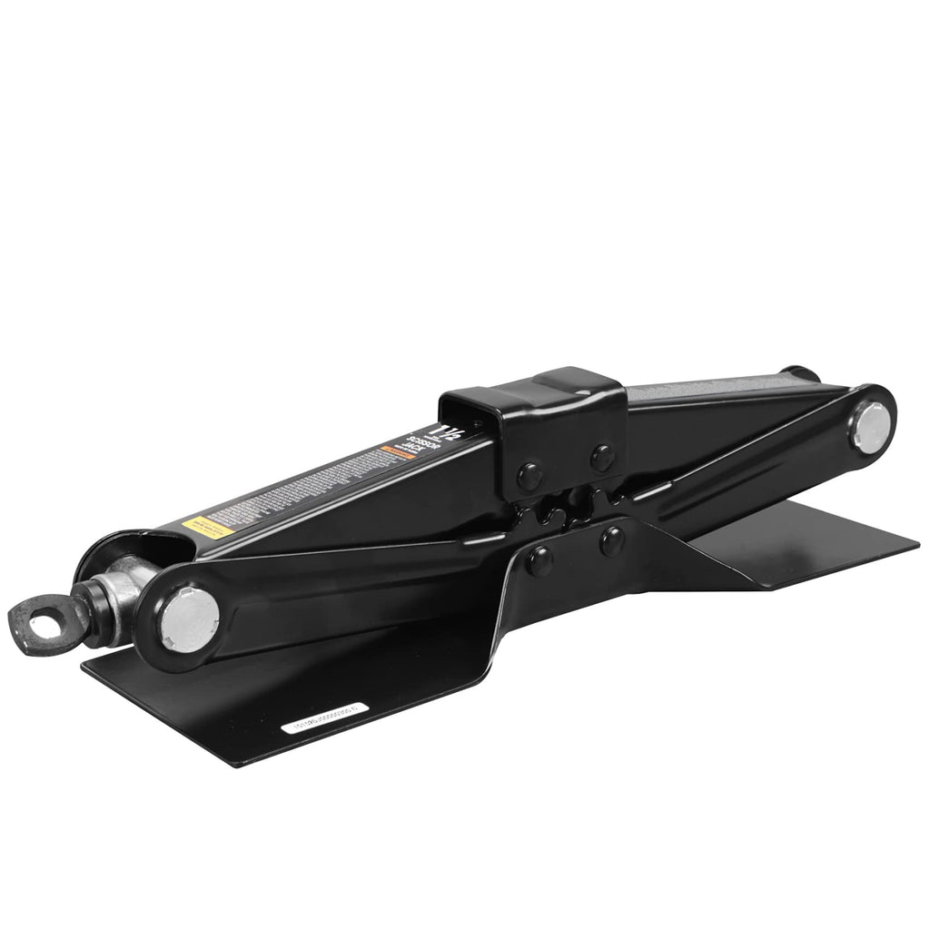 Steel Scissor Lift Jack Car Kit, 1.5 Ton Capacity, Black A401