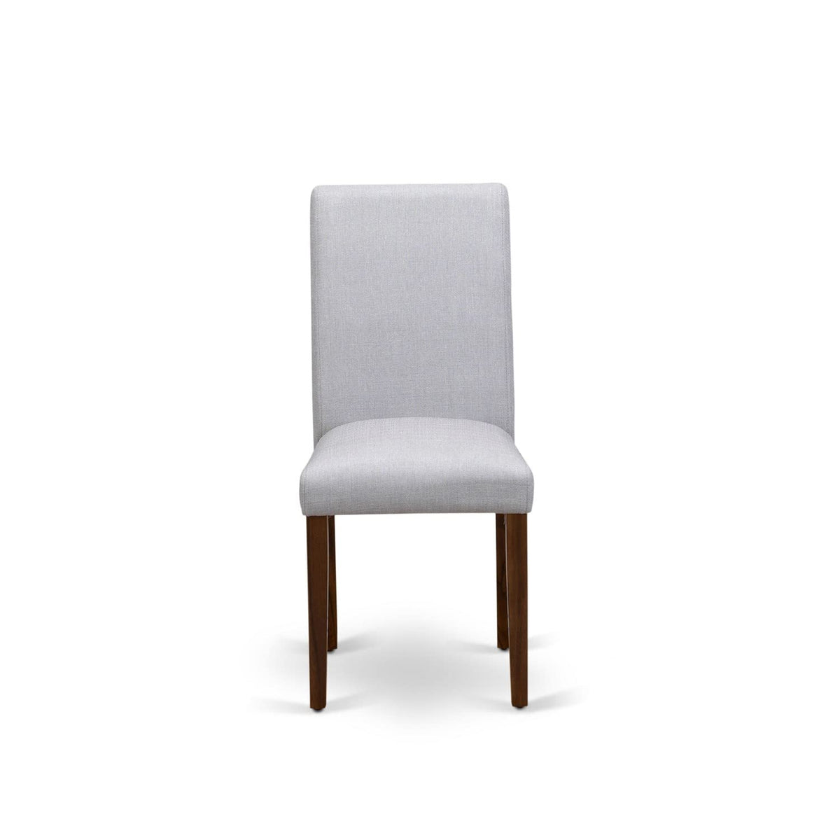 9 Piece Walnut Dining Table Set with 8 Grey Linen Chairs T912