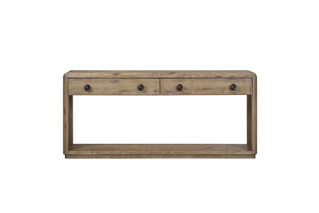 Oak Console Table with Drawers and Storage L62379