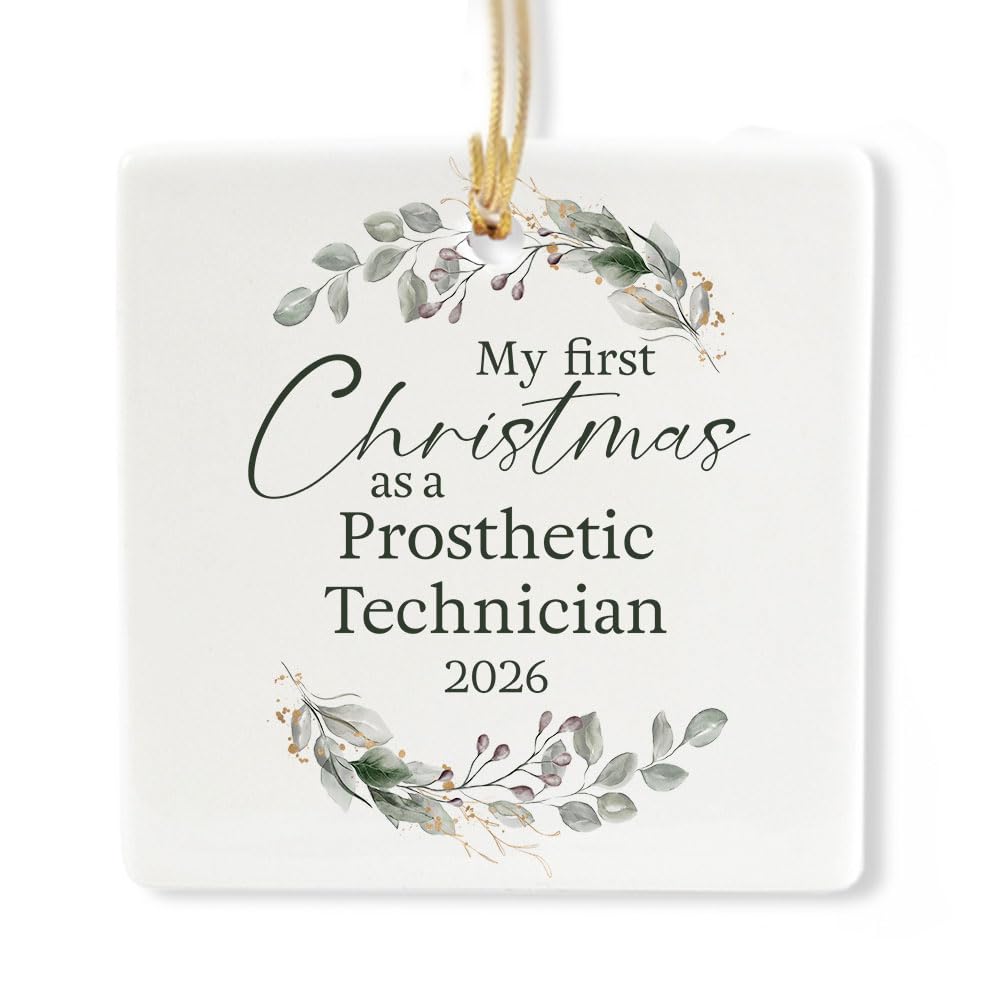Ceramic 3-inch Square Ornament F3768