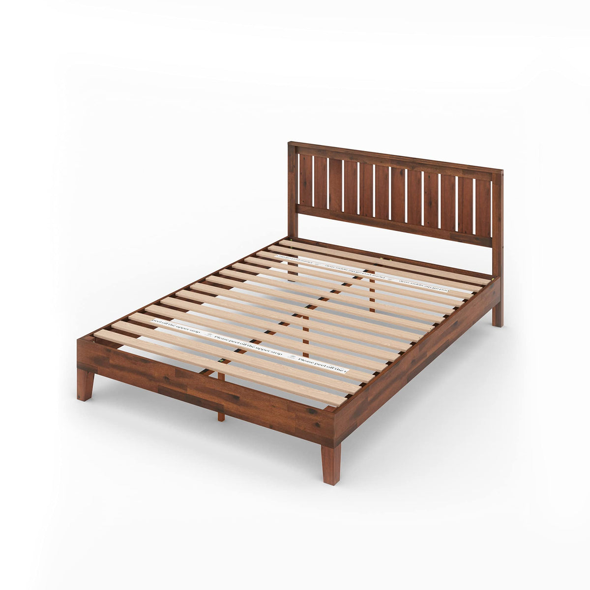 Queen Wood Platform Bed Frame with Headboard N555019