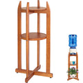 Solid Wood Water Dispenser Stand with 2 Shelves C522