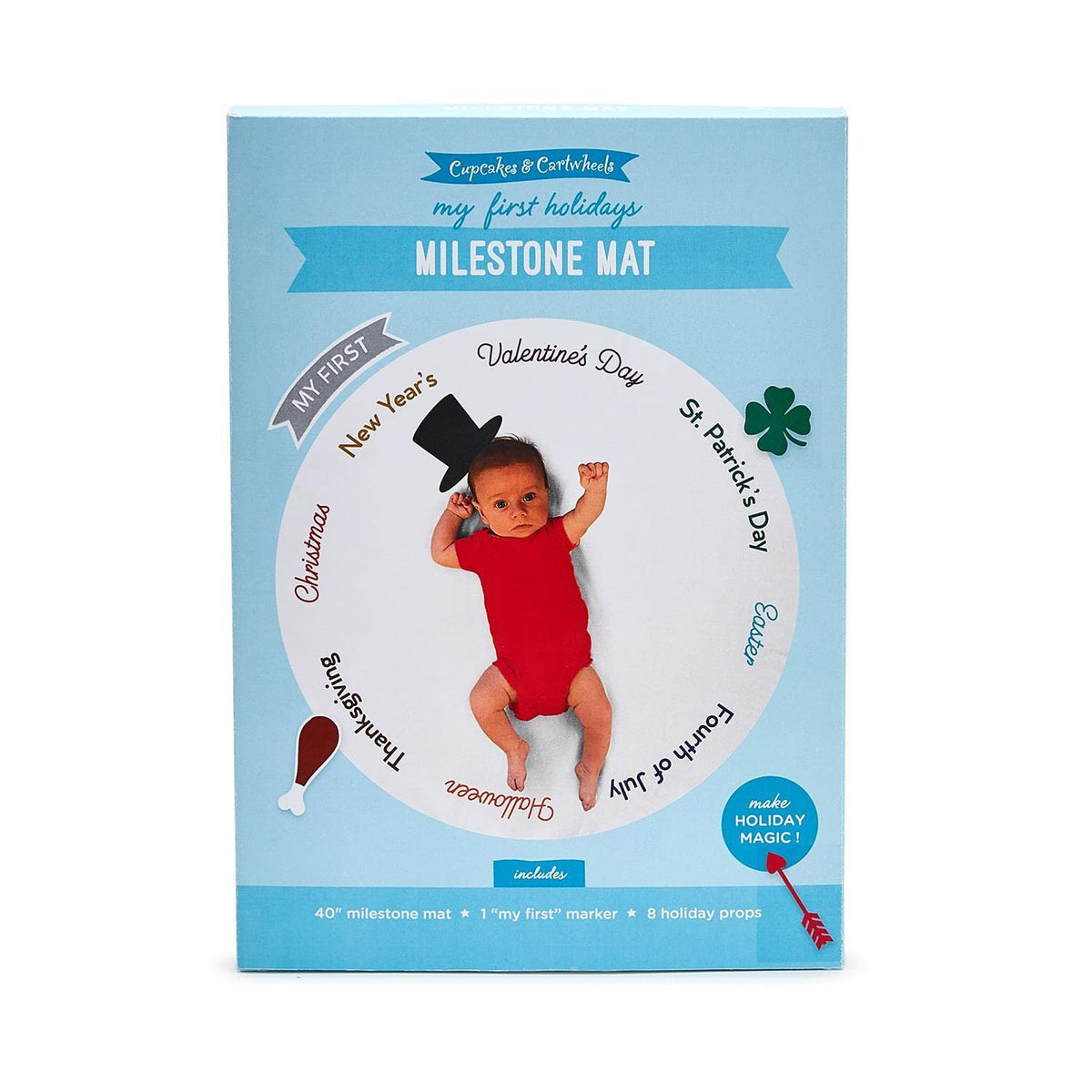 Holiday Milestone Mat/Curtain with Markers U3740