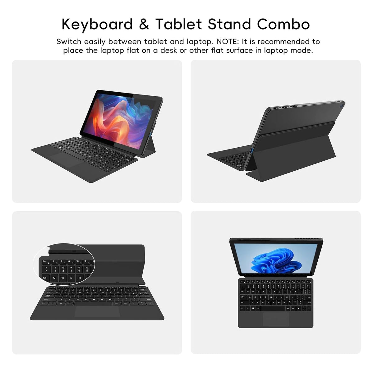 2-in-1 Laptop/Tablet 10.1" FHD IPS Touchscreen 8GB RAM 256GB SSD Z400313