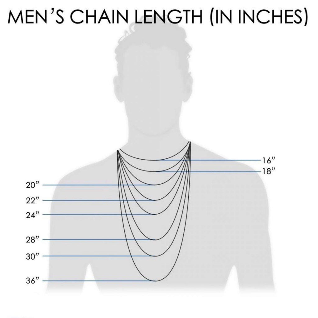 18K Solid Gold 3.8MM Cuban Curb Link Chain Necklace K6709