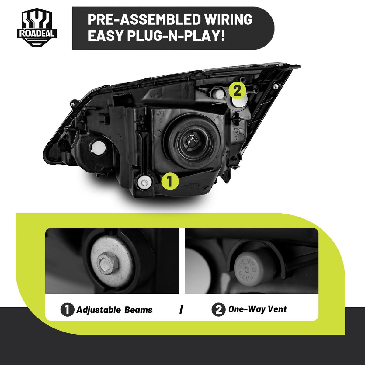 Headlights for 2007-2011 Honda CR-V E573697