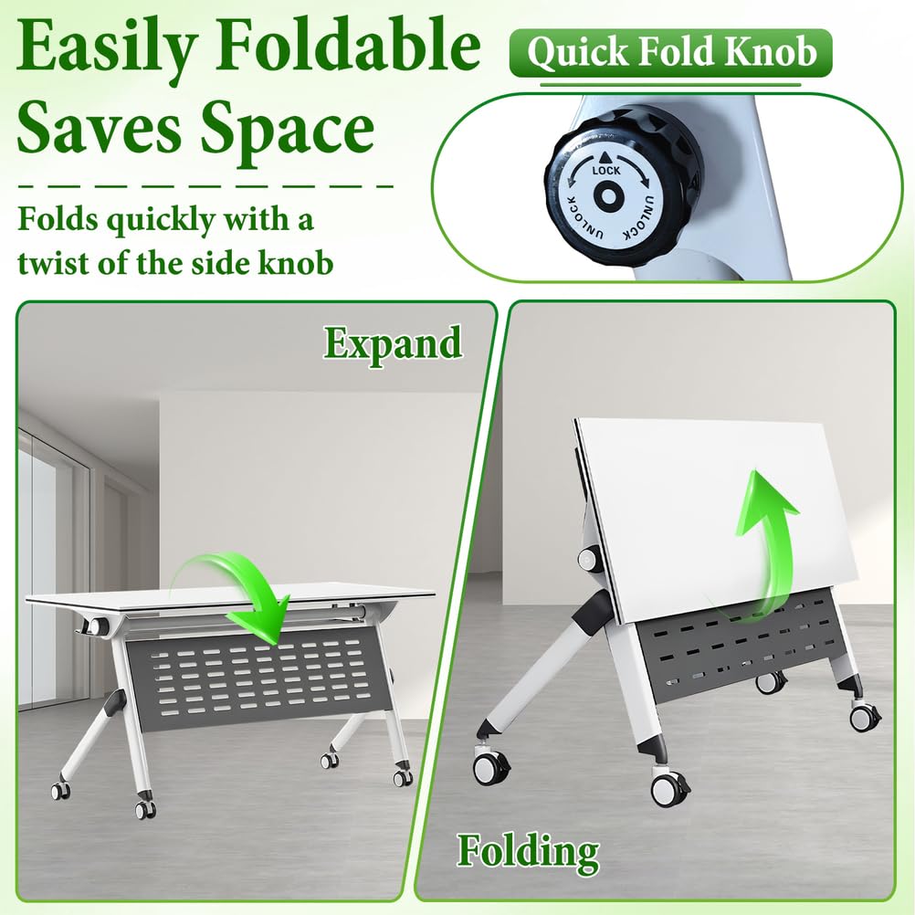 Portable Resin Flip Training Table 55x24x30 Inch O548