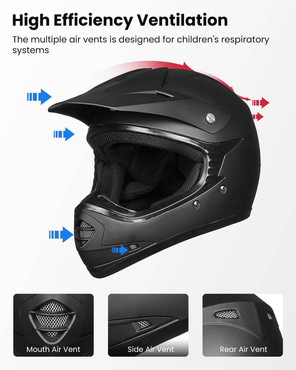 Kids Full-Face Dirt Bike Helmet C877