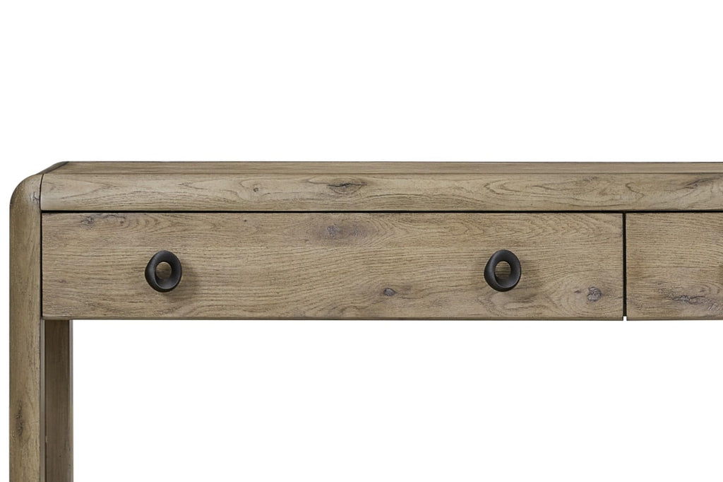 Oak Console Table with Drawers and Storage L62379