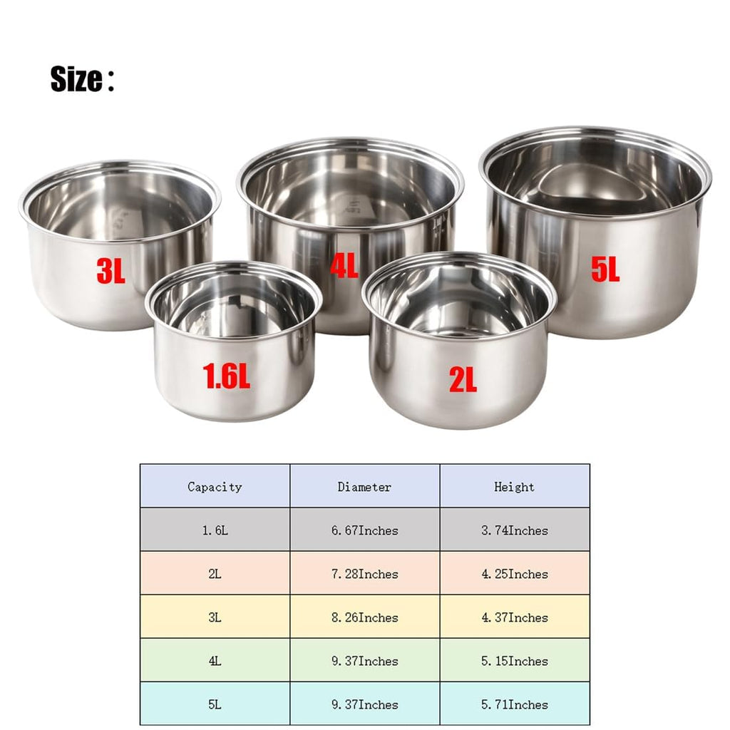 Stainless Steel 3L Rice Cooker Inner Pot Y616615