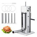 Manual Stainless Steel Sausage Stuffer with 5 Stuffing Tubes E844950