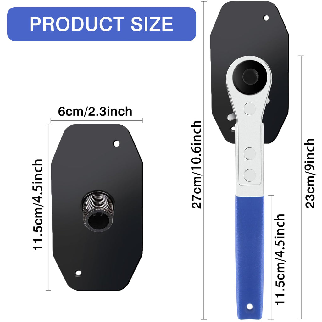 Brake Caliper Compression Tool with 2 Hooks & 360° Rotating Ratchet D260