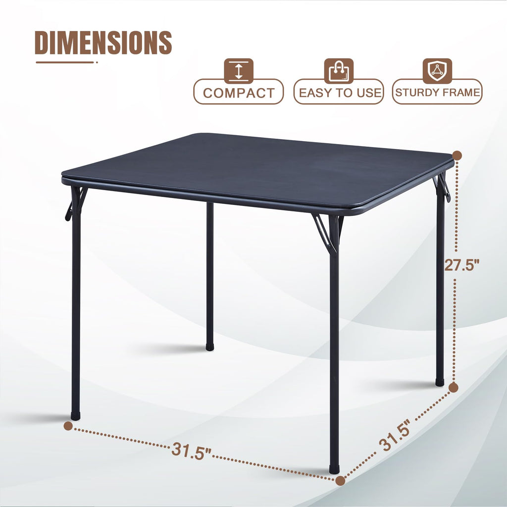 Black 32x32 Folding Table U19156