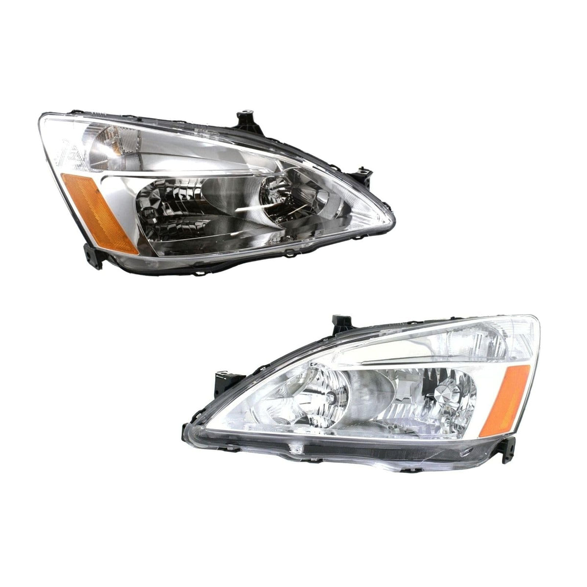 Headlight Set Left Right Clear Lens B5678