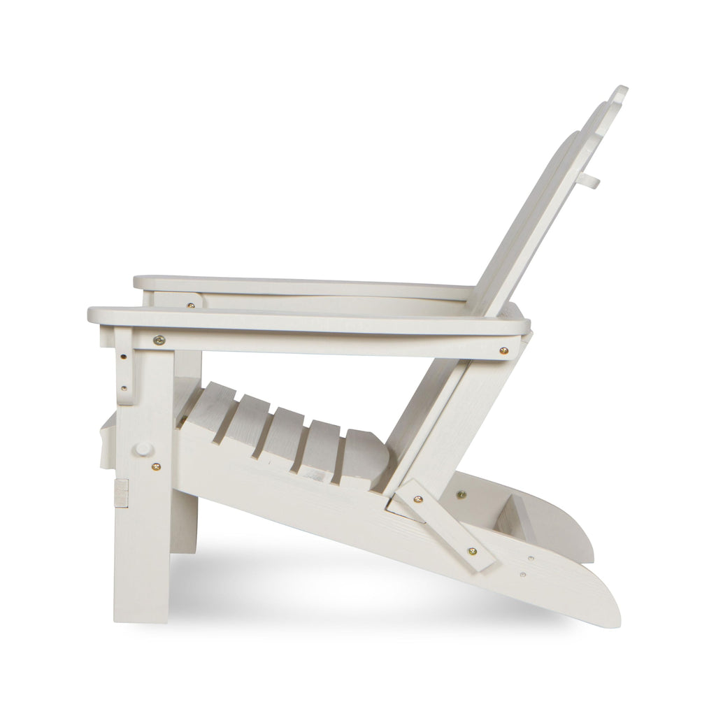 Eggshell White Wooden Outdoor Folding Chair G9400