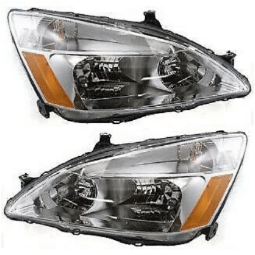 Headlight Set Left Right Clear Lens B5678