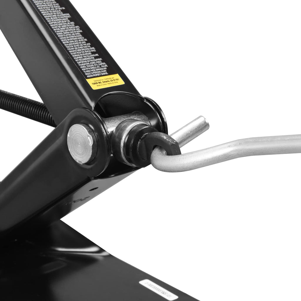 Steel Scissor Lift Jack Car Kit, 1.5 Ton Capacity, Black A401