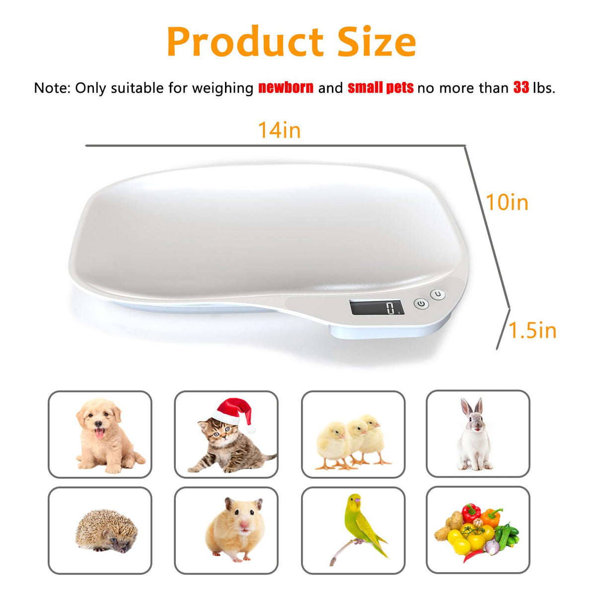 Digital Pet Scale 33lbs O7535