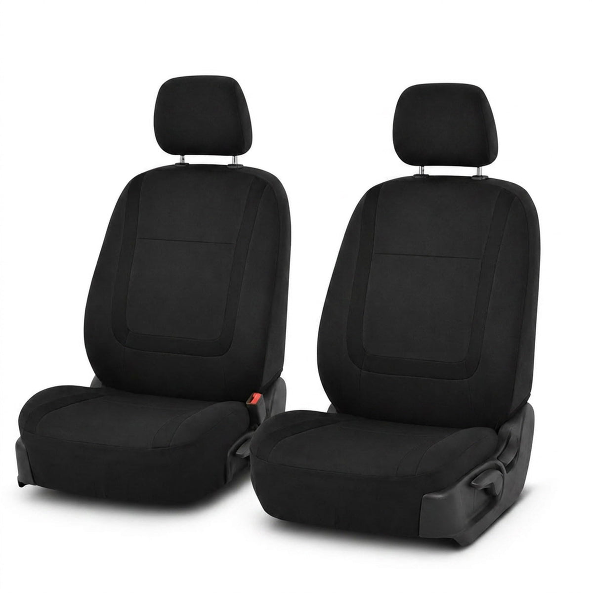 Cloth Car Seat Covers Front Set Black Q66303