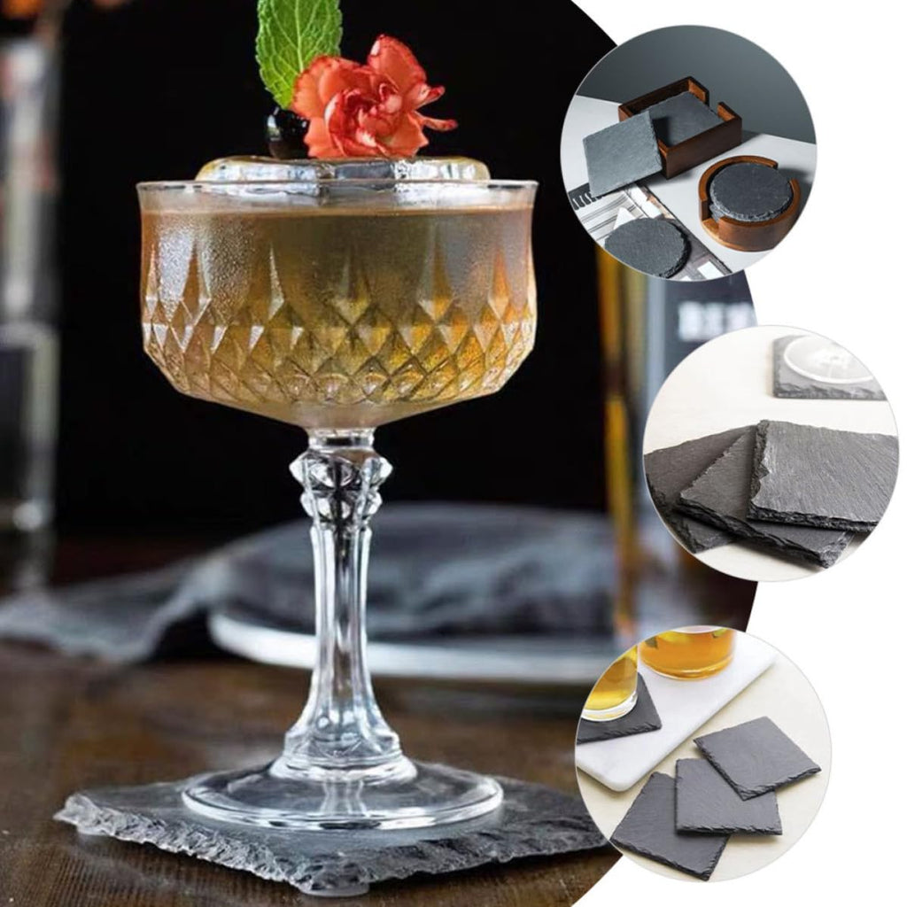 Natural Stone Cup Coaster Set 12pcs A166