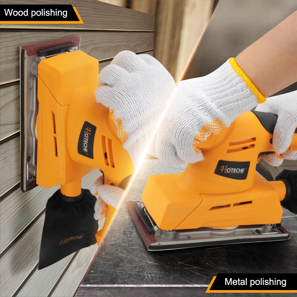3.17 Amp Variable Speed Orbital Sander with Dust Bag T776