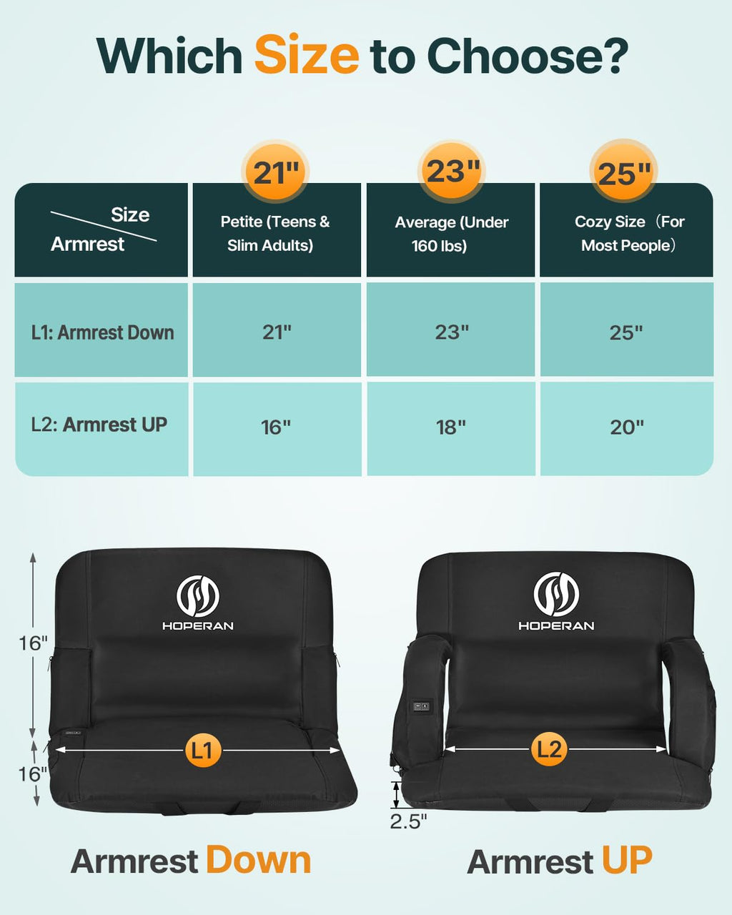 Massage Heated Stadium Seats for Bleachers N2465