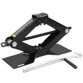 Steel Scissor Lift Jack Car Kit, 1.5 Ton Capacity, Black A401