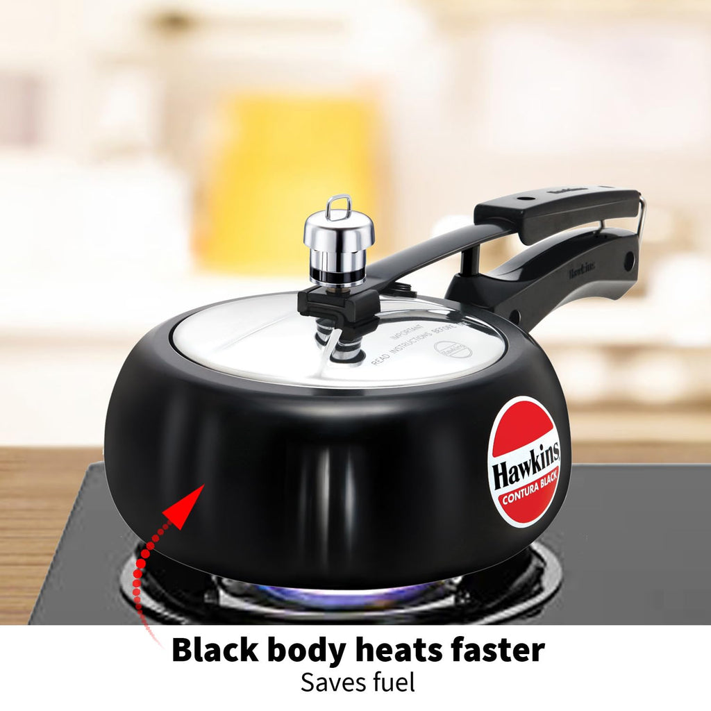 Hard Anodised 2-Liter Pressure Cooker Q628307