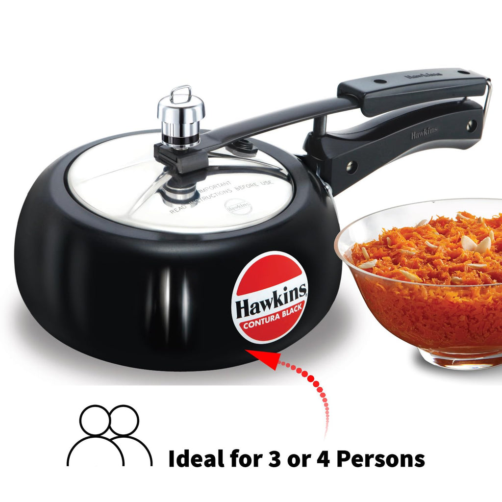 Hard Anodised 2-Liter Pressure Cooker Q628307