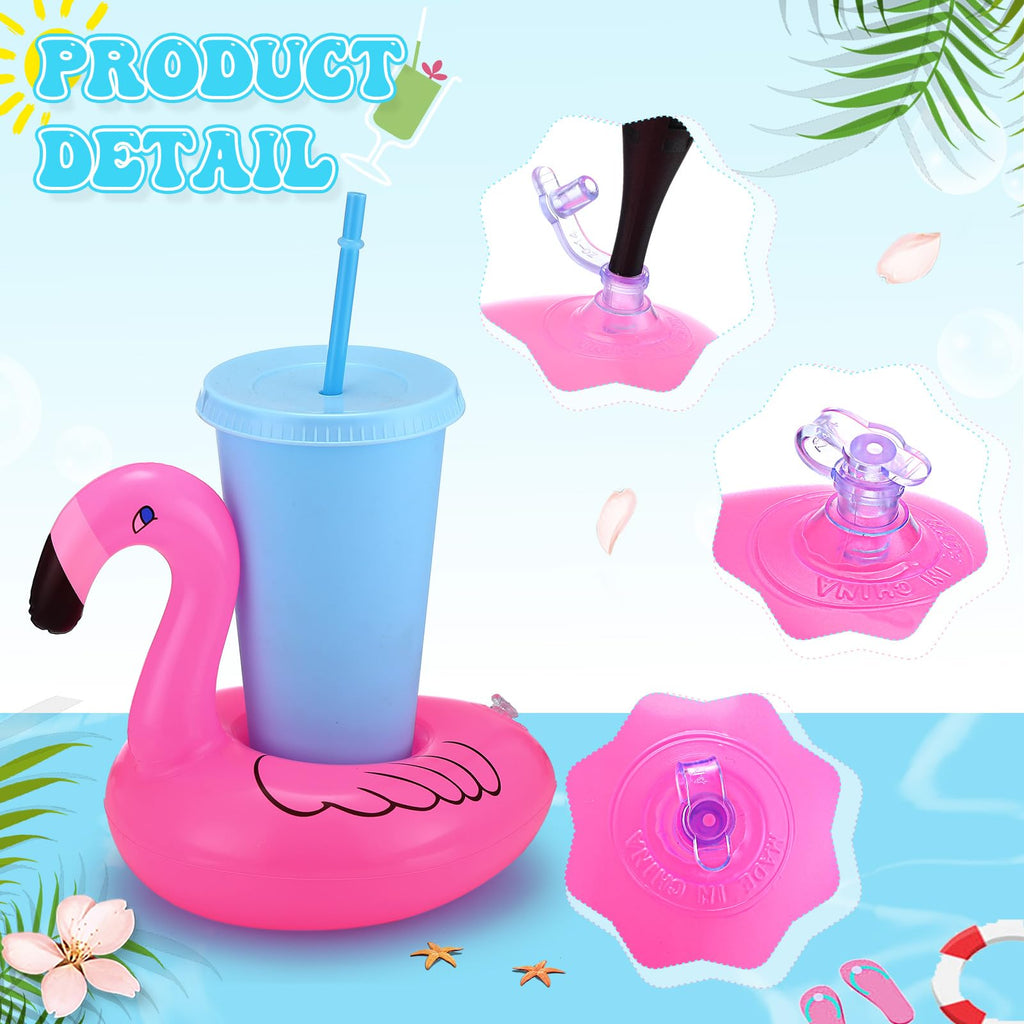 120 Pack Inflatable Drink Holder Pool Floats O40359
