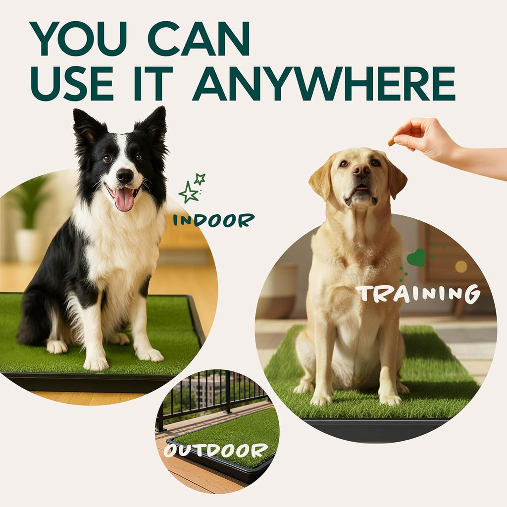 23”x35” Artificial Grass Dog Potty Pad with Tray W761582