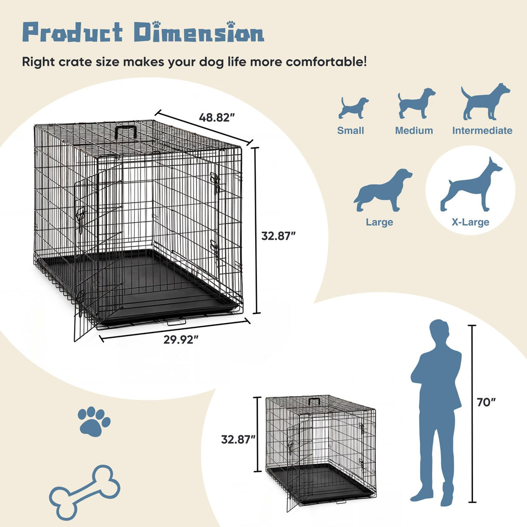 48 Inch Foldable Dog Crate C29407