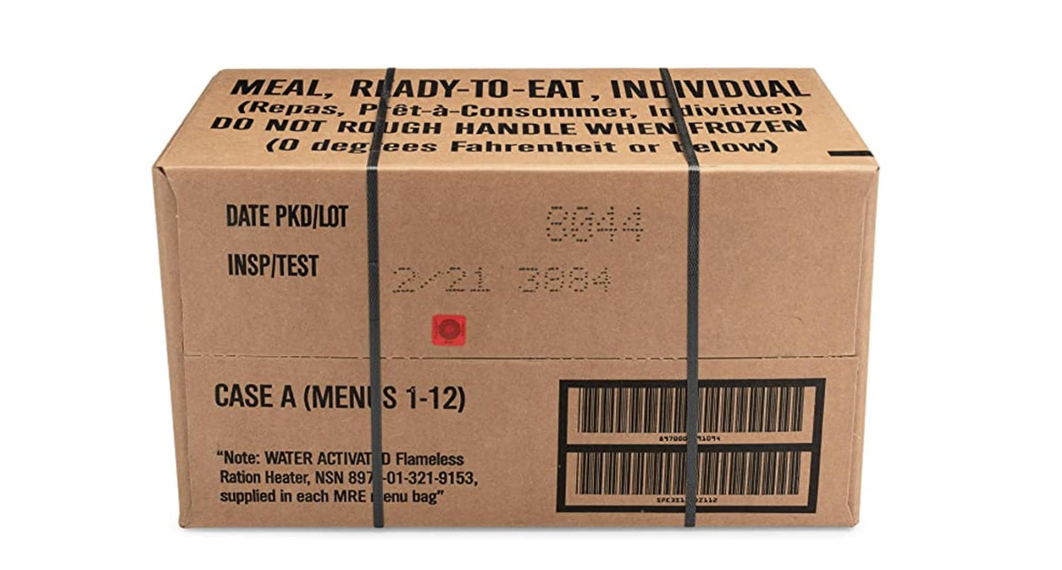 MRE Meals Ready to Eat 12 Pack O4037