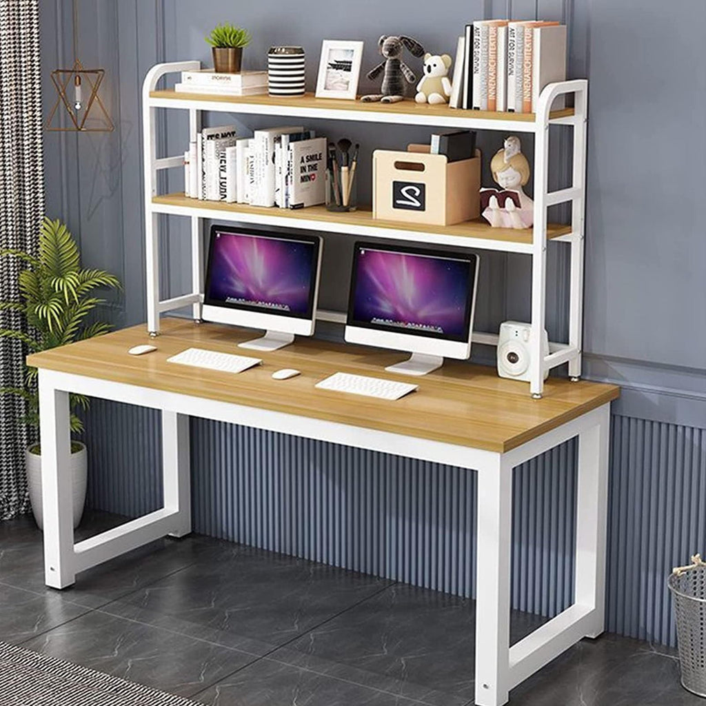 Adjustable Wood and Metal Desktop Bookshelf V832