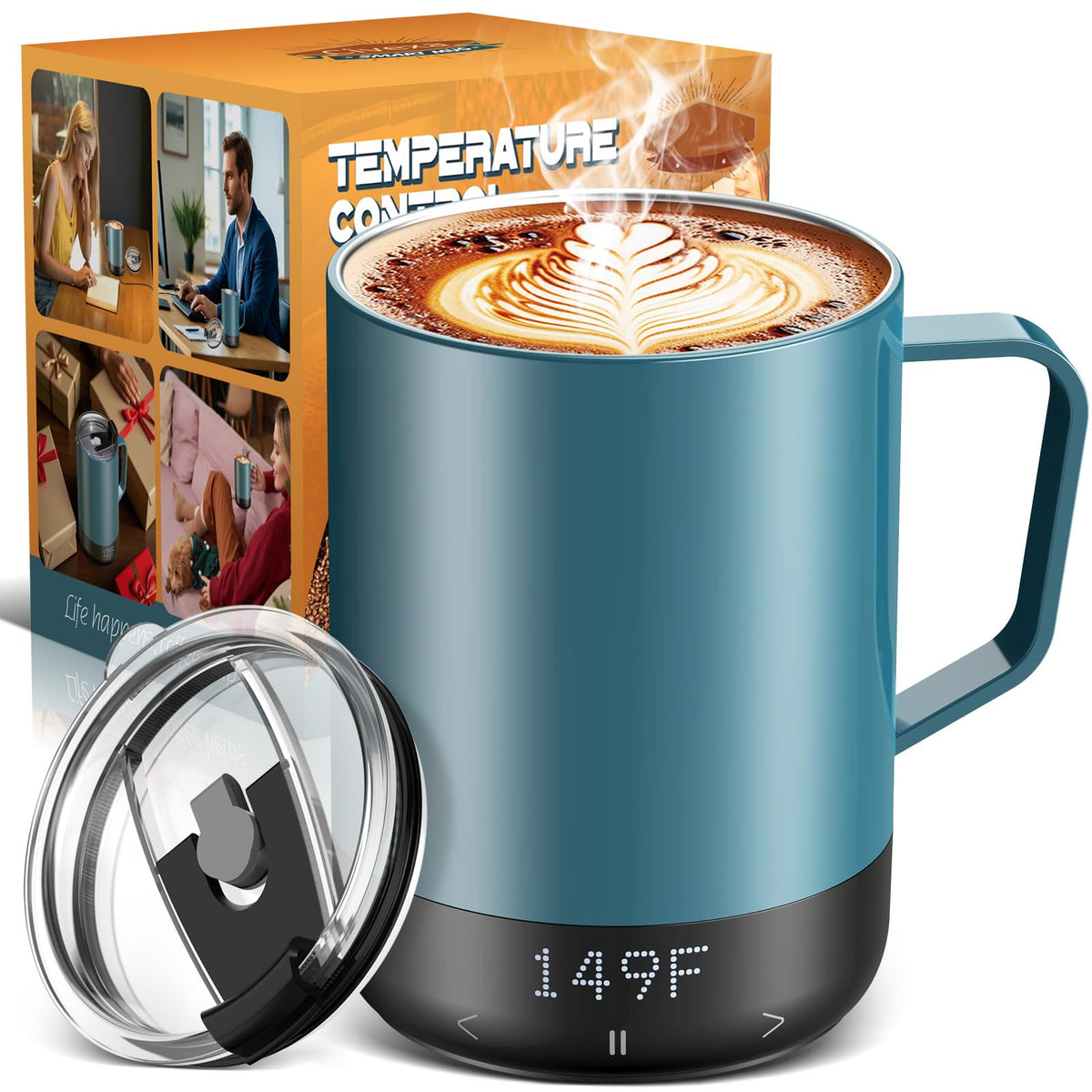 14 Oz Rechargeable Self Heating Coffee Mug O4196