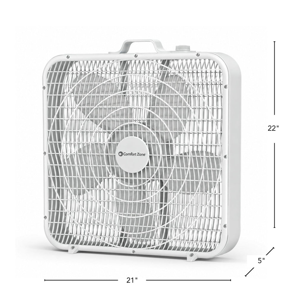 20 inch 3 Speed Box Fan with Carry Handle T59138