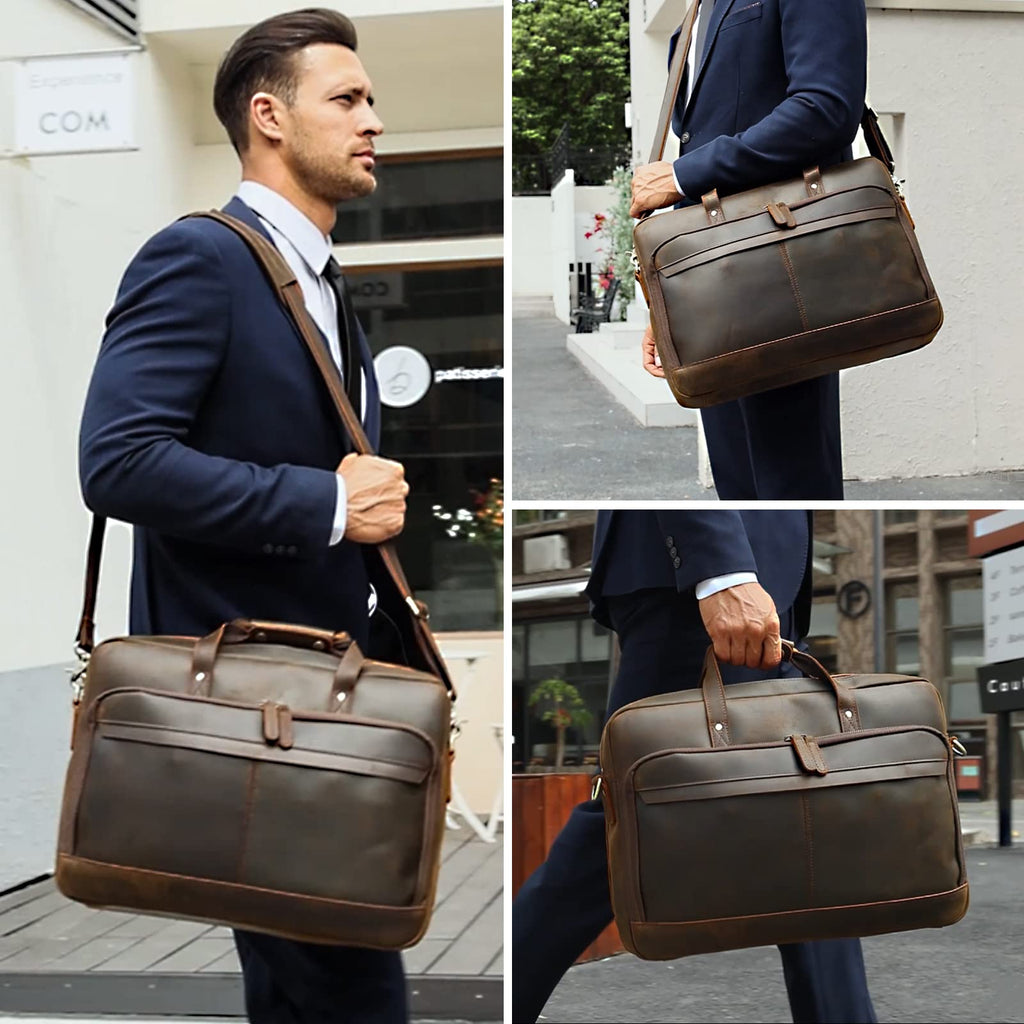 Leather Laptop Briefcase C55520
