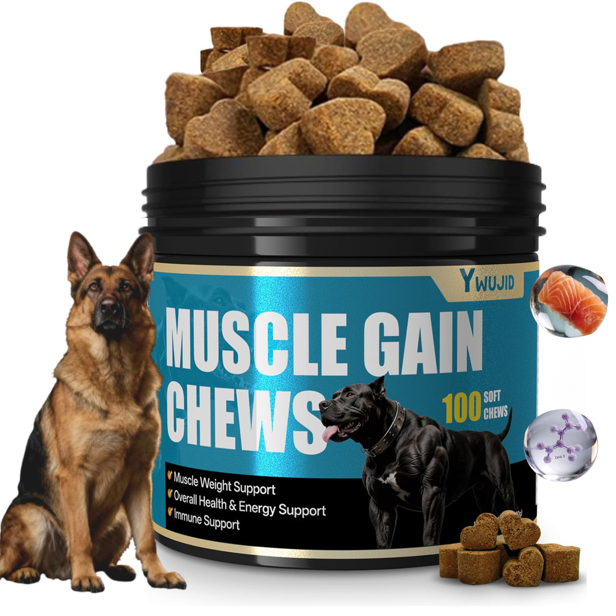 High Protein Dog Weight Gainer Chews I394472