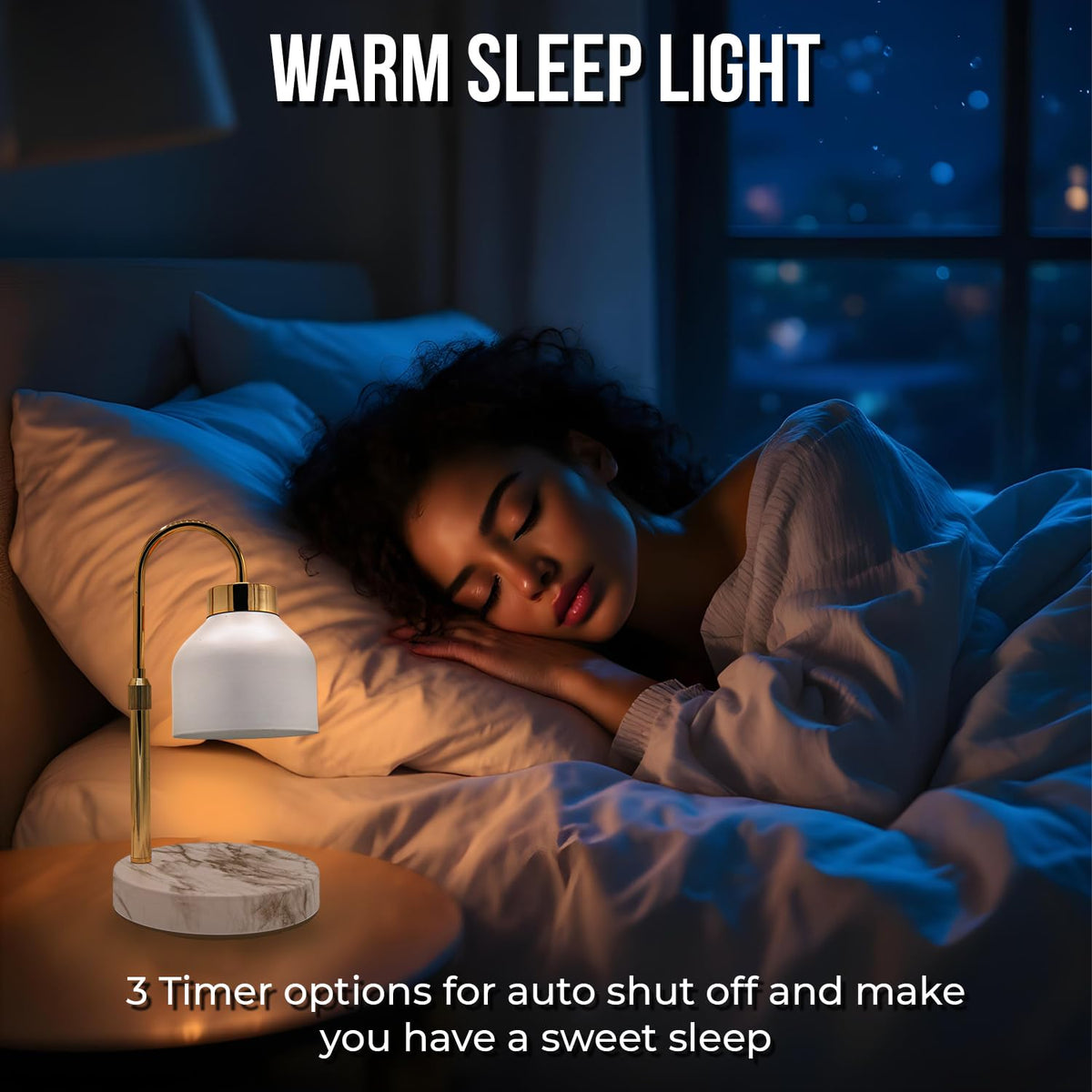 Candle Warmer Lamp with Timer & Dimmer V79134