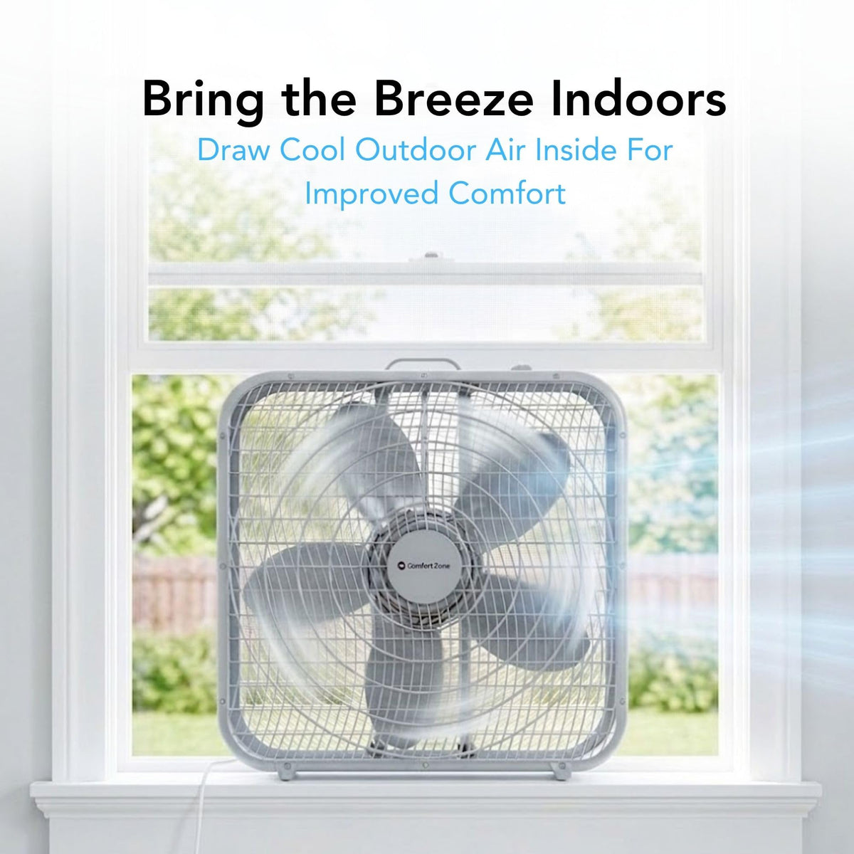 20 inch 3 Speed Box Fan with Carry Handle T59138